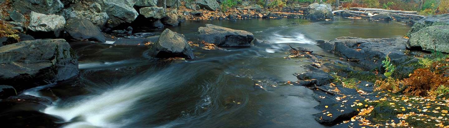 Lamprey River falls, slow exposure, photo by Jerry Monkman