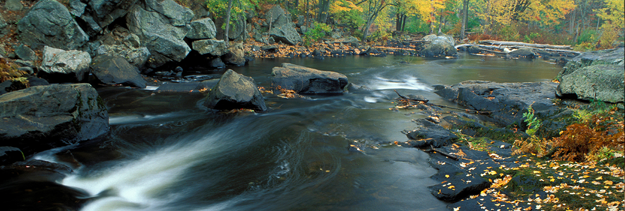 autumn on the Lamprey River, photo by Jerry Monkman