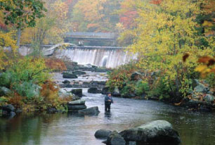 fishing below Wiswall Dam, photo by Jerry & Marcy Monkman, Ecophotography