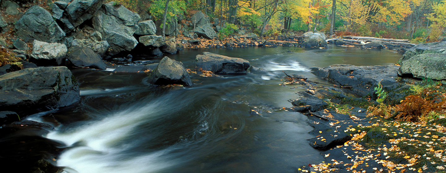 Lamprey River, slow exposure, photo by Jerry Monkman